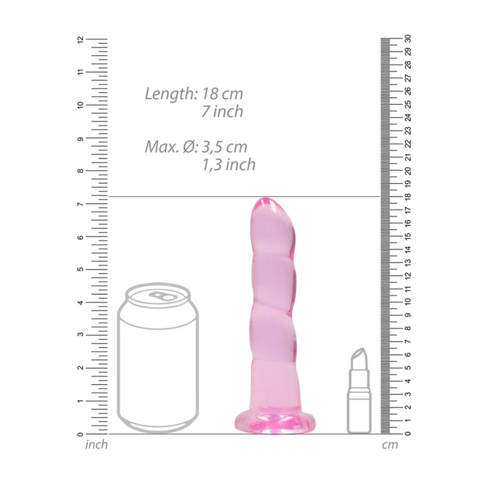 Non-Realistic Dildo with Suction Cup - 7 / 17 cm