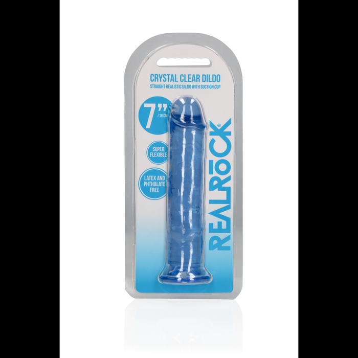 Straight Realistic Dildo with Suction Cup - 7'' / 18