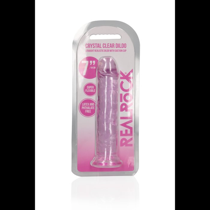 Straight Realistic Dildo with Suction Cup - 7'' / 18