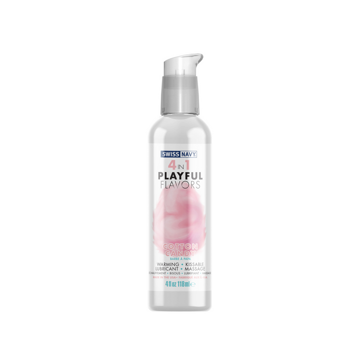 4 in 1 Lubricant with Cotton Candy Flavor - 4 fl oz / 118 ml