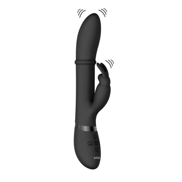 Halo - Ring Rabbit Vibrator - Zwart