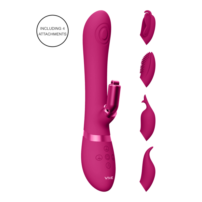 Etsu - Pulse Wave G-Spot Rabbit  Clitoral Stimulator - Roze