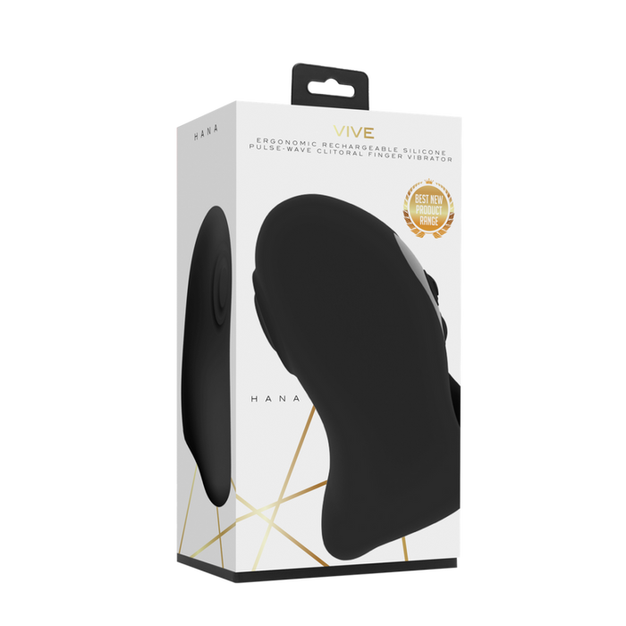 Hana - Pulse Wave Finger Vibrator - Black