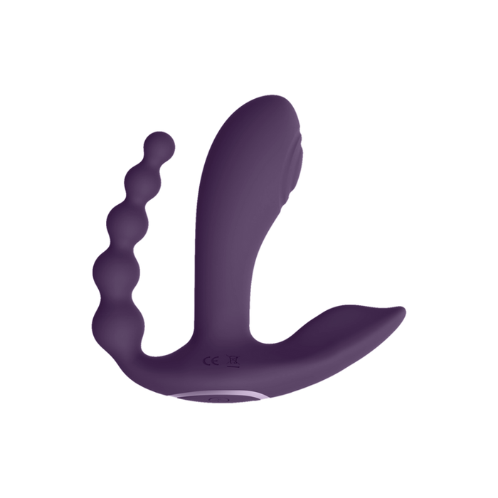 Kata - Pulse Wave  Vibrating Double Penetration Vibrator - Purple