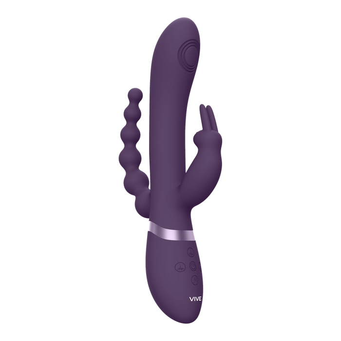 Rini - Pulse Wave  Vibrating Double Penetration Rabbit - Paars