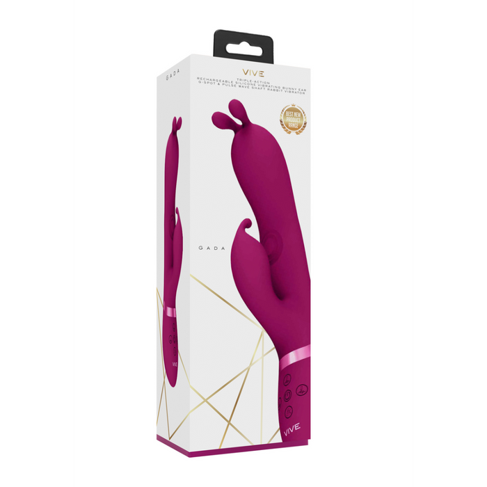 Gada - Vibrerende Bunny Ear G-Spot Rabbit met Pulse Wave Shaft